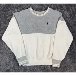 Kids Polo Ralph Lauren Colorblock Sweatshirt Crew Neck Long Sleeve Logo M-8 10
